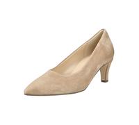 Pumps GABOR "Eleganter Pumps Rauleder", Damen, Gr. 40, beige, Schuhe Pumps (91901945-40) beige