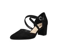 Pumps GABOR "Gabor Pumps Veloursleder", Damen, Gr. 40, schwarz, Veloursleder, Schuhe Pumps (62659337-40) schwarz
