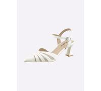 Pumps HEINE, Damen, Gr. 39, weiß, Synthetik, Schuhe Pumps (84343904-39) weiß
