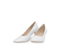 Pumps HIRSCHKOGEL "Pumps 09671000-081", Damen, Gr. 40, weiß, Obermaterial: 100% Lederfaserstoff LEAFIBTEX., Schuhe Pumps (73959723-40) weiß