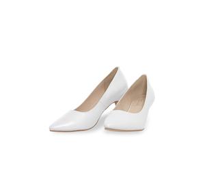 Pumps HIRSCHKOGEL "Pumps 09671000-081", Damen, Gr. 40, weiß, Obermaterial: 100% Lederfaserstoff LEAFIBTEX., Schuhe Pumps (73959723-40) weiß