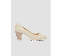 Pumps in Leder-Optik mit Logo-Prägung 38 Beige 6008823.46B.38