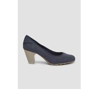s.Oliver Damen Pumps mit Blockabsatz Bequem, Blau (Navy), 39 EU
