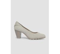 Pumps in Leder-Optik mit Logo-Prägung 39 grau 6008823.21A.39