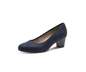 Pumps JANA, Damen, Gr. 39, blau (nachtblau), Textil, Schuhe Pumps (99527553-39) nachtblau