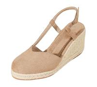 Pumps Kleiner Absatz, Elegant Sommer Slingpumps Damen Ballerina Mit Absatz Faux Leder Slingback Riemchenpumps Sandalen Bequem Kitten Heels Damenschuhe Festliche Schuhe