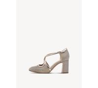 Tamaris Spangenpumps - Gr. 40 - Gold - Textil & Synthetik