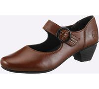 Pumps RIEKER, Damen, Gr. 42, braun (cognac), Glattleder, Lederimitat, Schuhe Pumps (69826657-42) cognac
