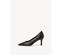Tamaris Damen Klassische Pumps, Frauen Pumps,TOUCHit-Fußbett,Heart and Sole,modisch,klassisch,modern,Nieten,Schleifen,Black Leather,37 EU