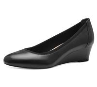 Pumps TAMARIS "Borage", Damen, Gr. 38 (5), schwarz, Leder, leicht glänzend, unifarben, Schuhe Pumps, eleganter Pumps mit ANTIslide, Businessschuh für Damen (716972-38)