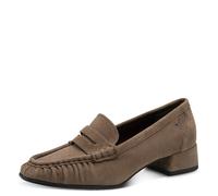Pumps TAMARIS, Damen, Gr. 39, braun (taupe), Schuhe Pumps, Blockabsatz, Businessschuh mit modischem Zierriegel (35054423-39) taupe