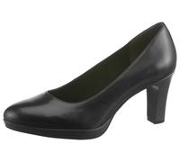 Pumps TAMARIS "Zealot", Damen, Gr. 38, schwarz, Leder, clean, gepflegt, festlich, Schuhe Pumps, eleganter Pumps mit Trichterabsatz, Festtagsschuh in klassischer Linie, Topseller (20367419-38) schwarz