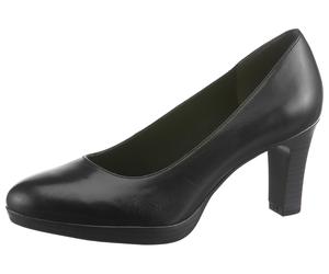 Pumps TAMARIS "Zealot", Damen, Gr. 40, schwarz, Leder, clean, gepflegt, festlich, Schuhe Pumps, eleganter Pumps mit Trichterabsatz, Festtagsschuh in klassischer Linie, Topseller (20367419-40) schwarz