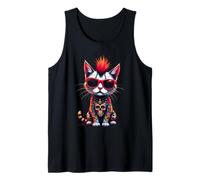 Punk Cat Glam Rock für Jungen Kinder Jungen Herren Womens Tank Top