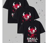 Punk Hardcore Punk Y2K style goth clothing Small Devil Red Demon Cartoon summer outfit men men clothes mens clothing 100 percent cotton loose fit tops