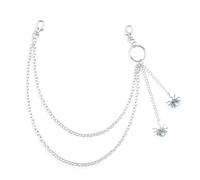 Punk Jeans Hosen Kette Multi Layer Spinnen Charm Taille Brieftasche Hip Hop Gürtel für Tänzerinnen Layered Hosen Frauen