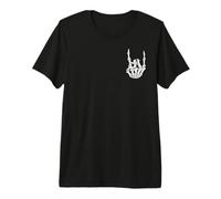 Punk Rock Skelett Hand Cool Rocker Halloween Kostüm Premium T-Shirt