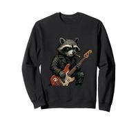 Punk Waschbär Bass Rebel Style Sweatshirt
