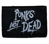 Punks Not Dead - Aufnäher, Farbe: Schwarz/Weiß