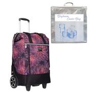 Punta Big Wheel Einkaufsroller Einkaufswagen Shopping Trolley Einkaufstrolley Trolly 10303 + Thermotasche (Purple Lila Violett 3031)