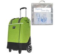 Punta Big Wheel Einkaufstrolley Shopping Trolley 10303 0700 Gruen +t | Two Tone Green Einkaufsroller Markt Korb Schwimmbad Saunatrolley + Thermotasche