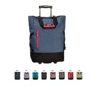 Punta® Einkaufstrolley 33L Graublau | Einkaufstrolley modern mit Skater-Rollen - leise & leichtgängig | modernes Design | ideal für Einkäufe, Reisen & Sport | Wheel Shopping Roller für unterwegs