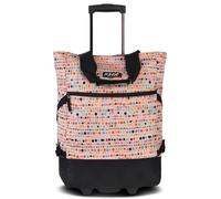 Punta® Einkaufstrolley Apricot/Bunt (33 L) - Stabiler Einkaufswagen für müheloses Einkaufen mit leise laufenden Skater-Rollen - Perfekt als Shopper und Weekender - Einkaufstrolley klappbar