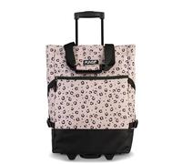 Punta® Einkaufstrolley Beige/Rosa (33 L) - Stabiler Einkaufswagen für müheloses Einkaufen mit leise laufenden Skater-Rollen - Perfekt als Shopper und Weekender - Einkaufstrolley klappbar