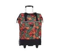 Punta® Einkaufstrolley Big Wheel 40L | großer & Stabiler Einkaufsroller mit XL-Rädern | leise & leichtgängig | Einkaufstrolley modern & vielseitig für Einkauf & Transport - olivgrün/orange