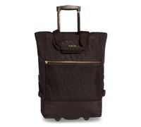 fabrizio® Einkaufstrolley »Punta Wheel classy«, 33 l, edler Look mit abgestepter Oberfläche und Golddetails, schwarz