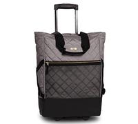 Einkaufstrolley FABRIZIO "Punta-Wheel-Shopping-Roller" Einkaufskörbe grau (zement) Einkaufstrolleys edler Look mit abgestepter Oberfläche und Golddetails (25269733-0)