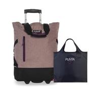 Punta Wheel Einkaufstrolley Unisex 33L, 50x36x20cm (Altrosa) | leichtlaufende Skater-Rollen, große Öffnung, 33L, 50x36x20cm, ideal für bequemes Einkaufen & Transport bis 17 kg