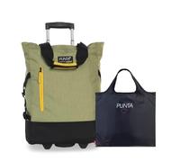 Punta Wheel Einkaufstrolley Unisex 33L, 50x36x20cm (Hellgrün) | leichtlaufende Skater-Rollen, große Öffnung, 33L, 50x36x20cm, ideal für bequemes Einkaufen & Transport bis 17 kg