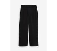 Anzughose BONPRIX, Damen, Gr. 40/42 (M), N-Gr, schwarz, Obermaterial: 70% Polyester, 25% Viskose, 5% Elasthan, loose fit, Hosen Anzughose, aus Polyester, Viskose und Elasthan, mit Taschen, mit Bequemb