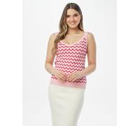 PUNTO & FILO Stricktop mit Zick Zack Ajour 46/48 pink