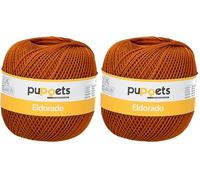 Puppets Eldorade Stärke 6, 50g, 4574006-00309, Farbe:309, Häkelgarne (Packung mit 2)
