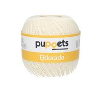 Puppets Eldorado Stärke 10 4576010-08926 beige Häkelgarn, 100 % Baumwolle