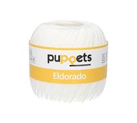 Puppets Eldorado Stärke 12, 100g, 4576012-07001, Farbe:7001, Häkelgarne