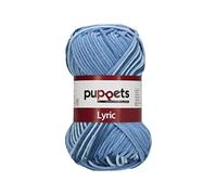 Puppets Lyric Multicolor 4582008-00205 Farbe: Jeans, Stärke: 8 Aufmachung: 50g, Lauflänge: 70m, Häkelgarne