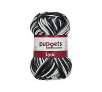Puppets Lyric Multicolor 4582008-00206 Farbe: Zebra, Stärke: 8 Aufmachung: 50g, Lauflänge: 70m, Häkelgarne