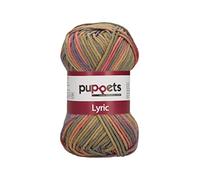 Puppets Lyric Multicolor 4582008-00210 Farbe: India, Stärke: 8 Aufmachung: 50g, Lauflänge: 70m, Häkelgarne