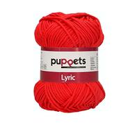 Puppets Lyric Stärke 8 4572008-05008 rot Häkelgarn, 100% Baumwolle