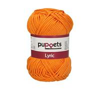 Puppets Lyric Stärke 8 4572008-05037 orange Häkelgarn, 100% Baumwolle
