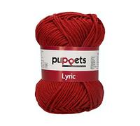 Puppets Lyric Stärke 8 4572008-05065 rot Häkelgarn, 100% Baumwolle