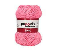 Puppets Lyric Stärke 8 4572008-05087 rosa Häkelgarn, 100 % Baumwolle
