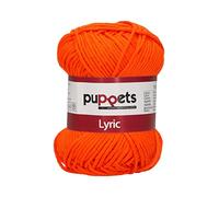 Puppets Lyric Stärke 8 4572008-07329 orange Häkelgarn, 100% Baumwolle