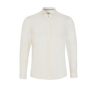 Pure Casual Fit Leinenhemd beige, Einfarbig
