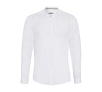 Pure Casual Fit Leinenhemd weiss, Einfarbig