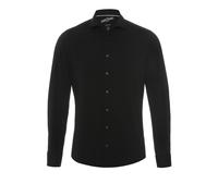 Pure Hemd Hatico PURE-Functional Slim Fit Langarm Schwarz Größe 39