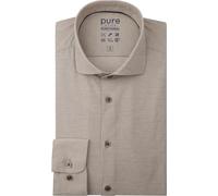 Pure Functional Hemd Melange Beige - Größe 38 (S) Beige 38